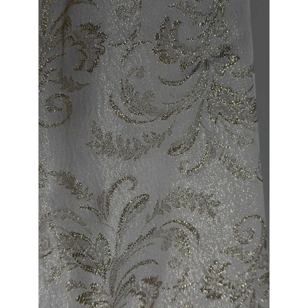 Night Way Collection Strapless Long Dress Gown Cream Gold Shimmer Prom Galla USA - Picture 3 of 9